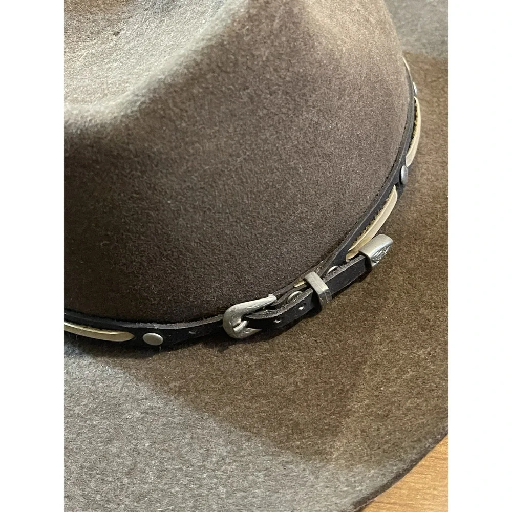 Vintage Montecarlo Fedora Hat 2XX Brown Western Cowboy Ranch Rodeo - Picture 12 of 14